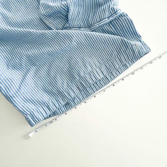 Oakley Mens Bermuda Casual Pinstripes Shorts Powder Blue White Size 36 - Picture 7 of 10